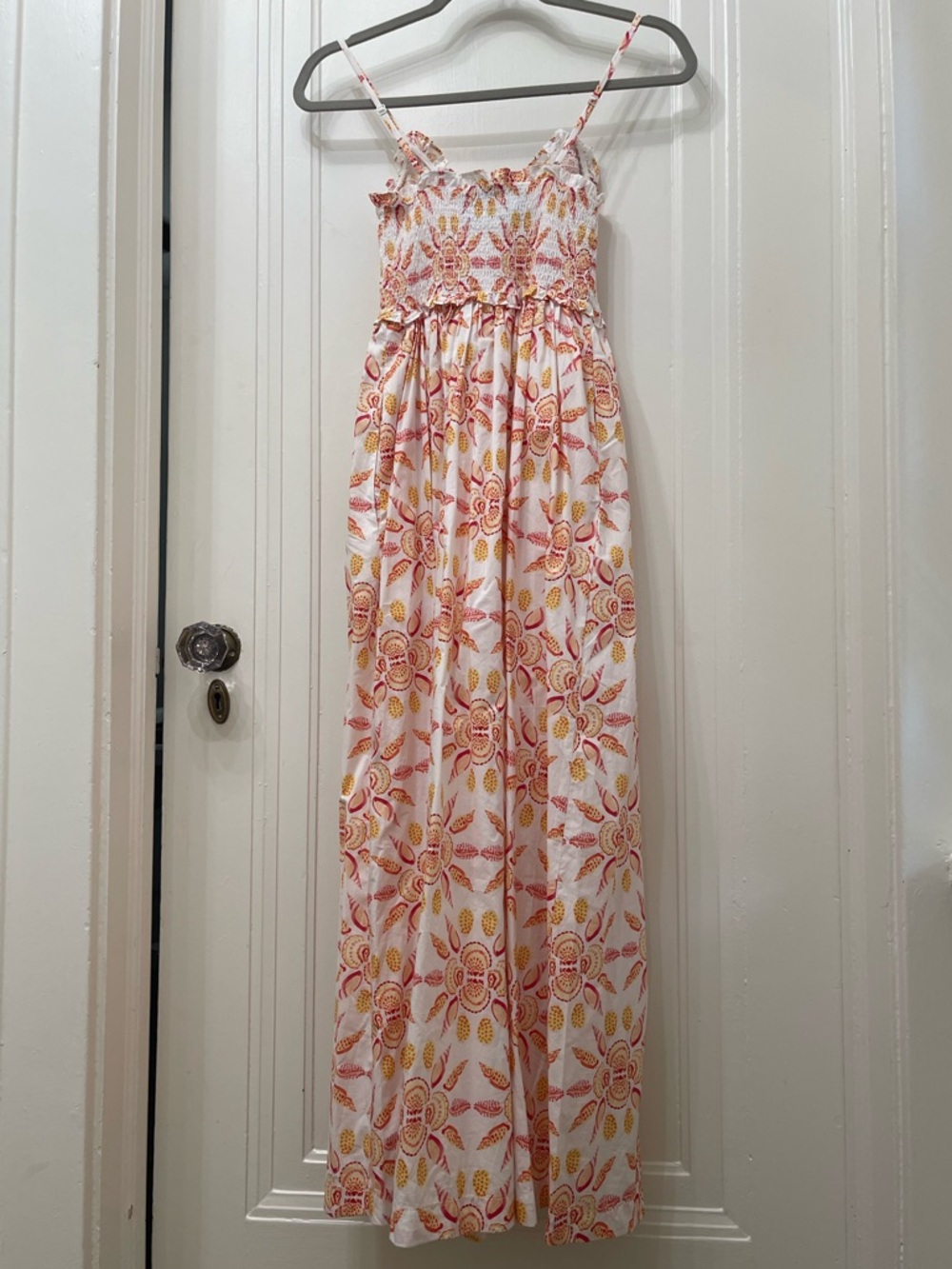 Hill House, NWT The Sydney Nap Dress, Orange Shell Mosaic, XSmall, NWT - Picture 8 of 9